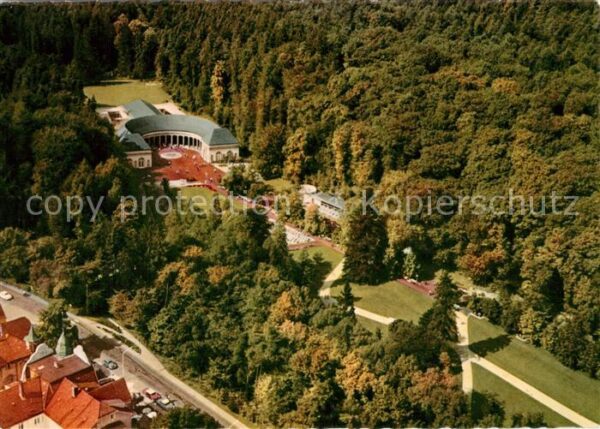 Wildungen Bad Fliegeraufnahme Kurpark Parkcafe Wandel