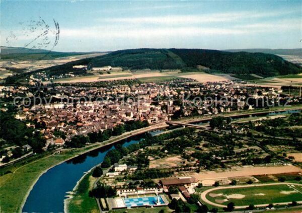 Hoexter Weser Fliegeraufnahme