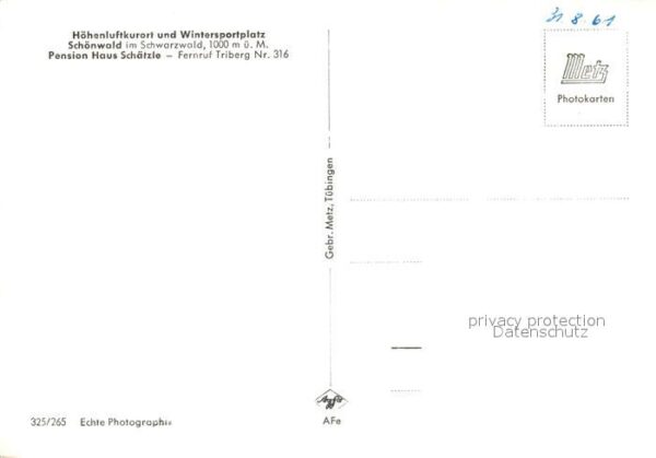 Schoenwald Schwarzwald Pension Schätzle – Bild 2