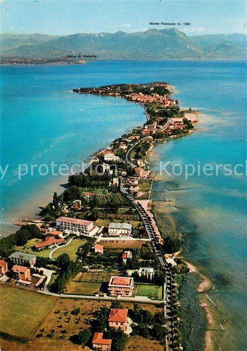 Sirmione Lago di Garda Fliegeraufnahme