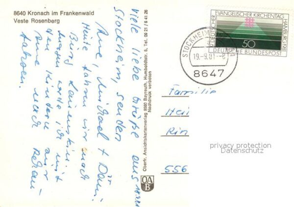Kronach Oberfranken Veste Rosenberg Fliegeraufnahme – Bild 2