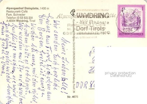 Waidring Tirol Alpengasthof Steinplatte – Bild 2