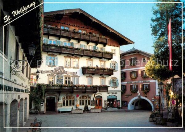St Wolfgang Wolfgangsee Marktplatz Hotel Post Im Weissen Rössl