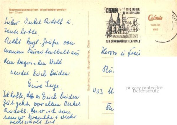 Cham Oberpfalz Fliegeraufnahme Bayerwaldsanatorium Win – Bild 2