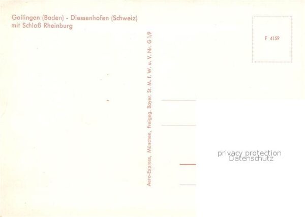 Gailingen Diessenhofen mit Schloss Rheinburg Flie – Bild 2