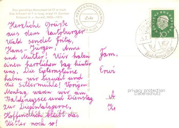 Teutoburgerwald Hermannsdenkmal Fliegeraufnahme – Bild 2