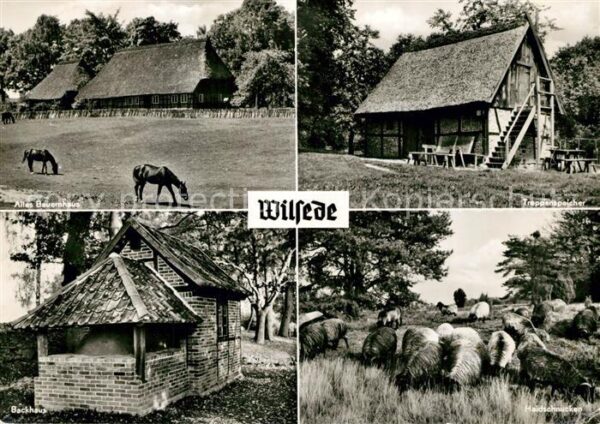 Wilsede Lueneburger Heide Altes Bauernhaus Treppenspeicher Backha