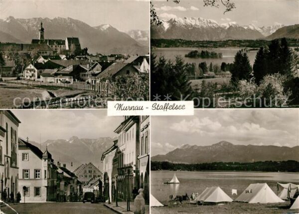 Murnau Staffelsee Teilansichten Panorama Camping Seeparti