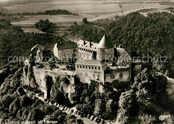 Edersee Schloss Waldeck Fliegeraufnahme