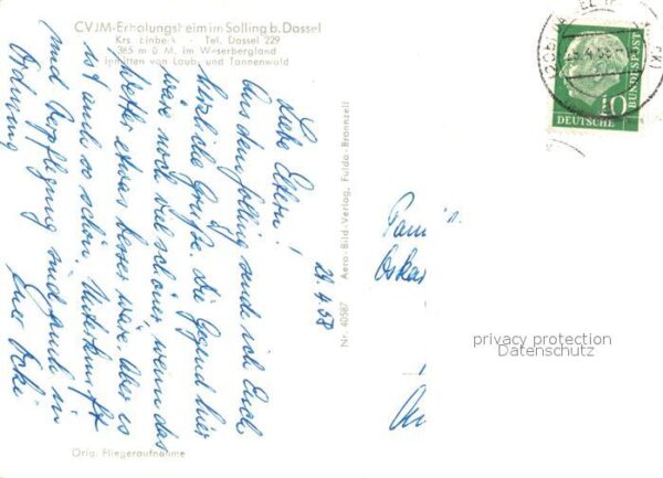 Dassel Solling CVJM Erholungsheim Fliegeraufnahme – Bild 2