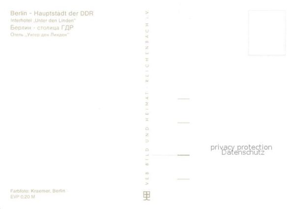 Berlin Interhotel Unter den Linden – Bild 2