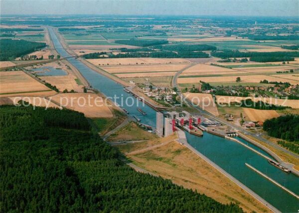 Scharnebeck Lueneburg Schiffshebewerk Fliegeraufnahme