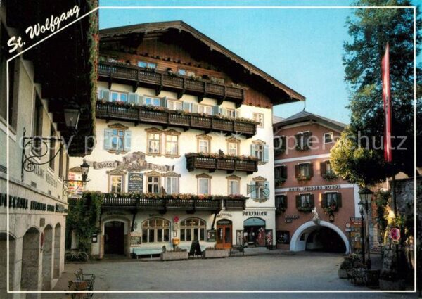 St Wolfgang Salzkammergut Marktplatz mit Hotel Post und Romantikh