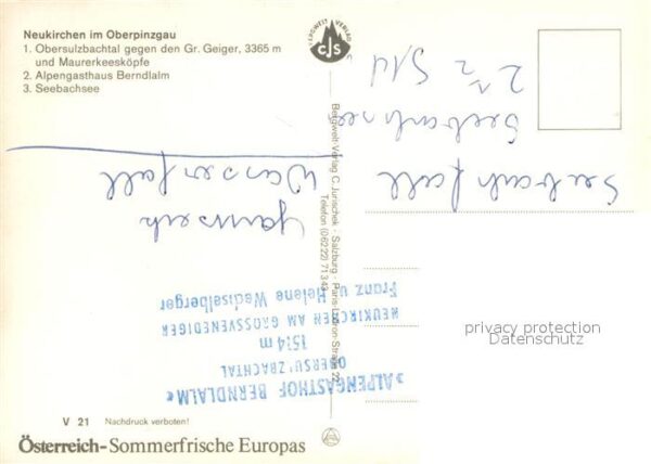 Neukirchen Oberpinzgau Obersulzbach mit Gr Geiger Alpengasthau – Bild 2