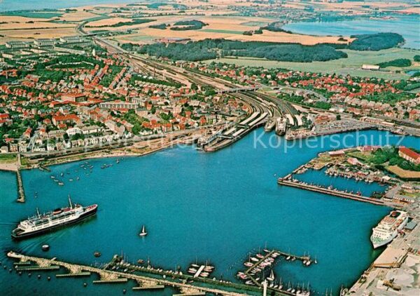 Korsor Fliegeraufnahme mit Hafen