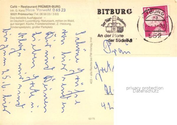 Pruemzurlay Restaurant Cafe Prümer Burg – Bild 2