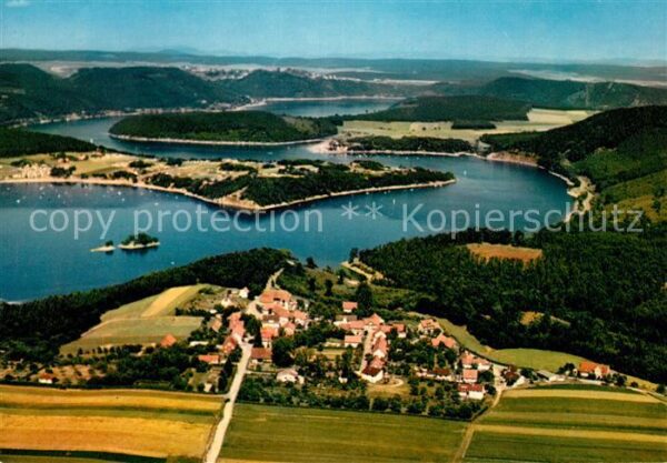 Edertalsperre Fliegeraufnahme Bringhausen
