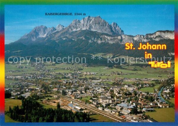 St Johann Tirol Kaisergebirge Fliegeraufnahme