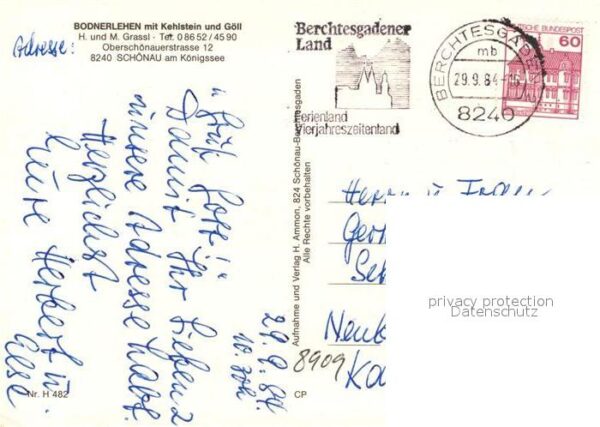 Schoenau Berchtesgaden Bodnerlehen Kehlstein Göll – Bild 2