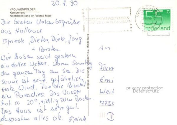 Vrouwenpolder Fliegeraufnahme Nordsee Veerse Meer Str – Bild 2