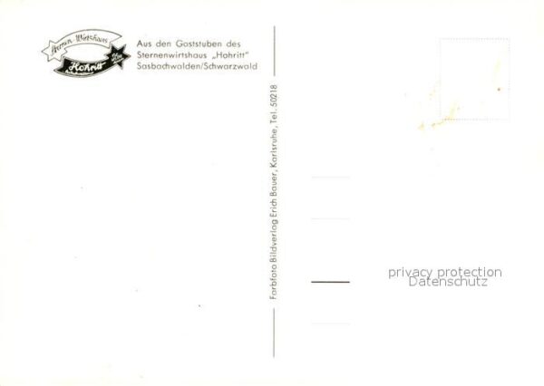 Sasbachwalden Gaststube Sternenwirtshaus Hohritt – Bild 2
