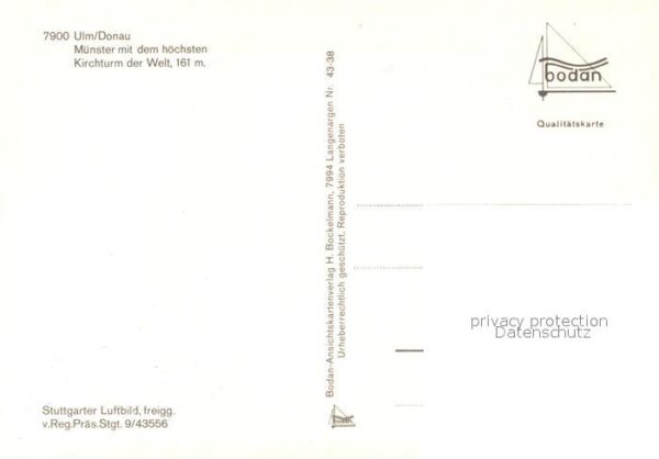 Ulm Donau Fliegeraufnahme Münster – Bild 2