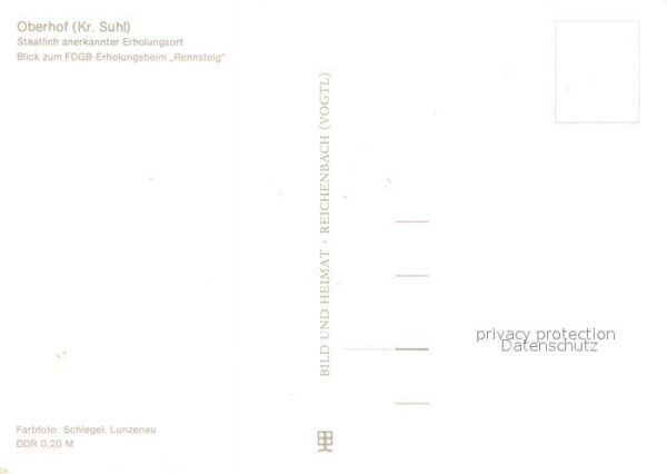 Oberhof Thueringen FDGB Erholungsheim Rennsteig – Bild 2