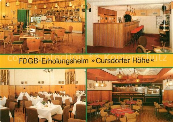 Cursdorf FDGB Erholungsheim Cursdorfer Höhe Gast
