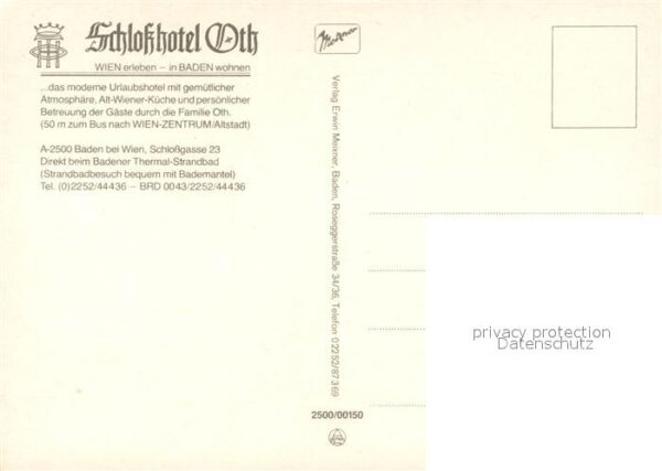 Baden Wien Schlosshotel Oth – Bild 2