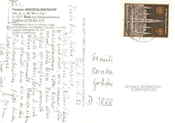 Rust Burgenland Pension Magdalenenhof Panorama – Bild 2