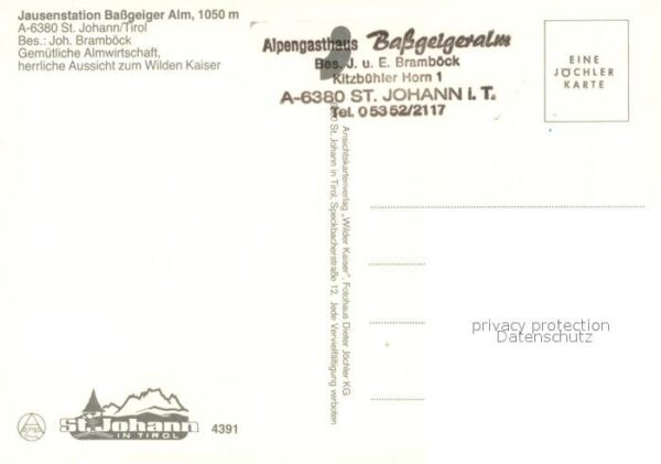 Johann Tirol Sankt Bassgeigeralm Talpanorama – Bild 2