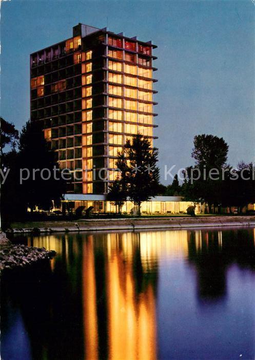 Siofok Hotel Europa Nachtaufnahme