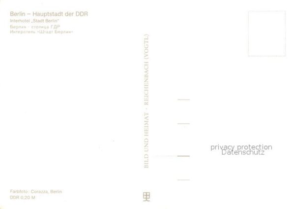 Berlin Interhotel Stadt Berlin – Bild 2