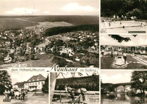 Neuhaus Solling Waldschwimmbad Kleingolfplatz Teich Sch
