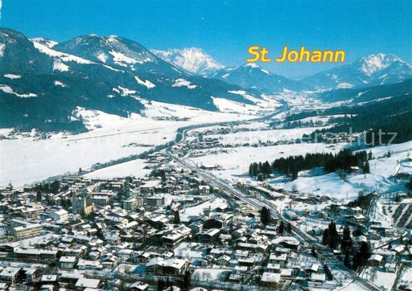 St Johann Tirol Fliegeraufnahme Leoganger Steinberge Gr