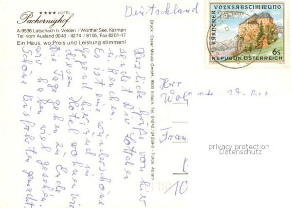 Latschach Velden Hotel Pachernighof – Bild 2