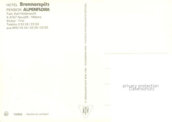 Milders Hotel Brennerspitz Pension Alpenflora – Bild 2