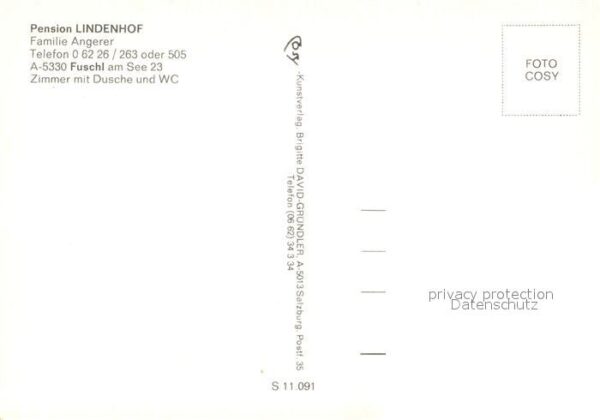 Fuschl See Salzkammergut Pension Lindenhof Schober – Bild 2