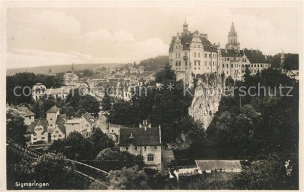 Sigmaringen Ortsansicht mit Schloss