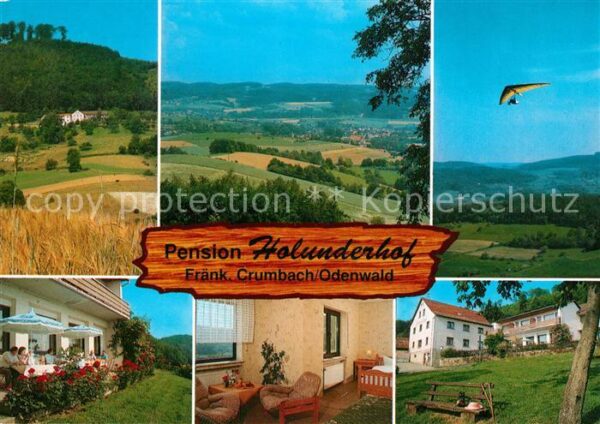 Fraenkisch-Crumbach Pension Holunderhof Landschaftspanorama