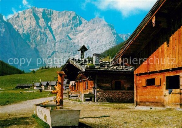 Eng Karwendel Bergdorf In der Eng Karwendelgebirge Hu