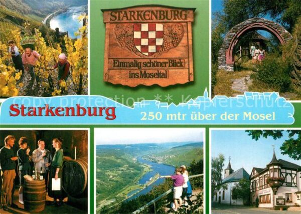 Starkenburg Teilansichten Weindorf Weinberg Weinles