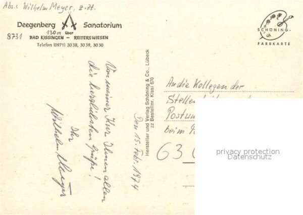 Reiterswiesen Deegenberg Sanatorium – Bild 2