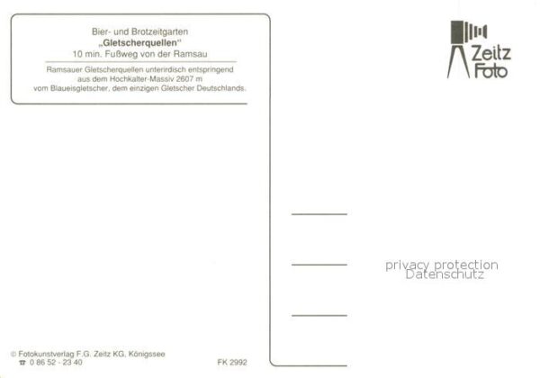 Ramsau Berchtesgaden Bier- und Brotzeitgarten Gletscherquell – Bild 2