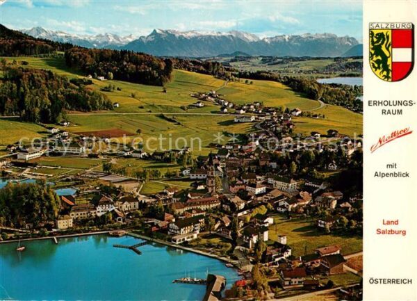 Mattsee Salzburg Obertrumersee Niedertrumersee Blick geg