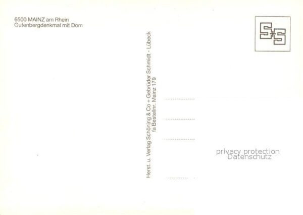 Mainz Rhein Gutenberg-Denkmal Dom – Bild 2