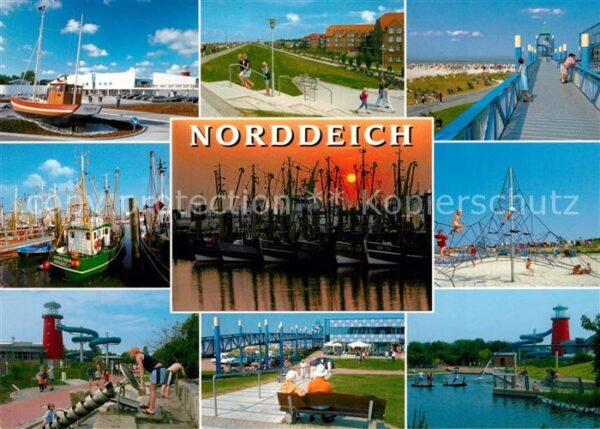 Norddeich Ostfriesland Fischerboote Klettergerüst