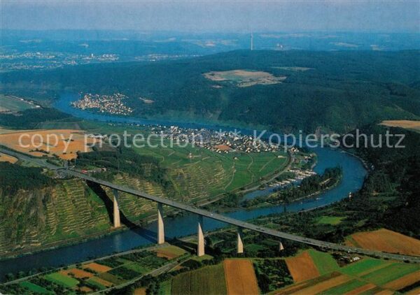 Dieblich Moseltalbrücke Fliegeraufnahme