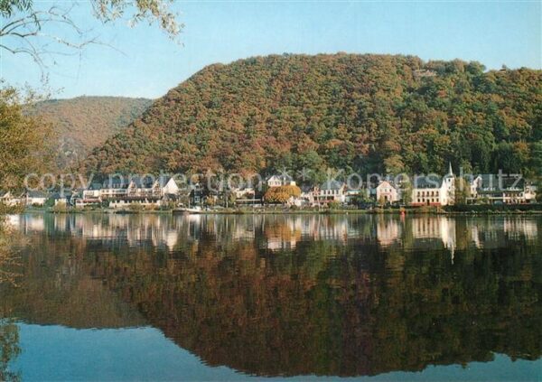 Brodenbach in Herbststimmung Mosel Wasserspiegelun
