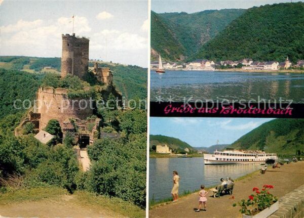 Brodenbach Ehrenburg Mosel Promenade Ausflugsdampf